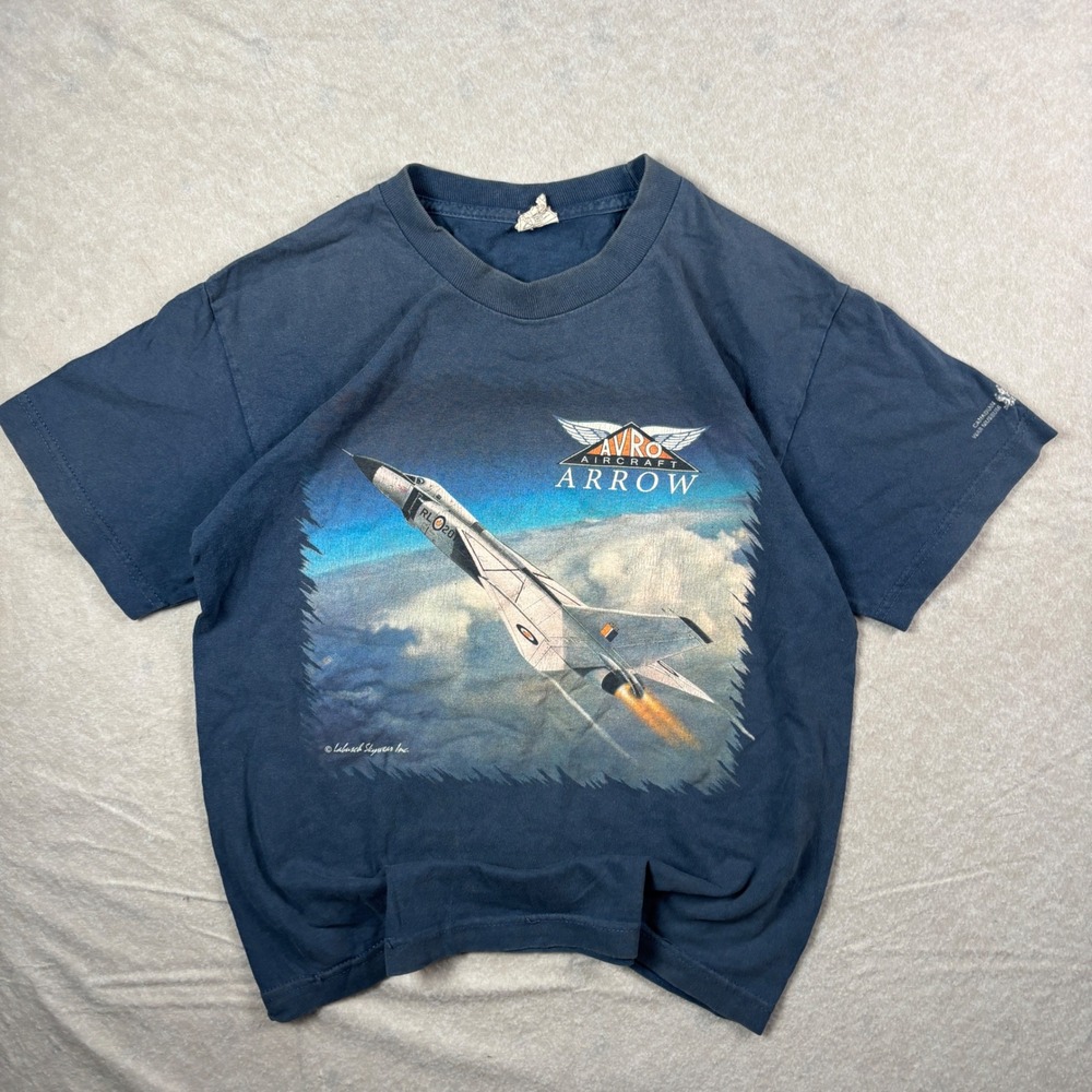 Vintage Navy Avro Arrow Fighter Jet T-Shirt – Size S